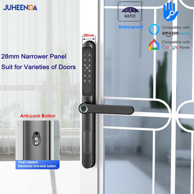Glass Door Hinge - قفل باب زجاجي منزلق إلكتروني ،