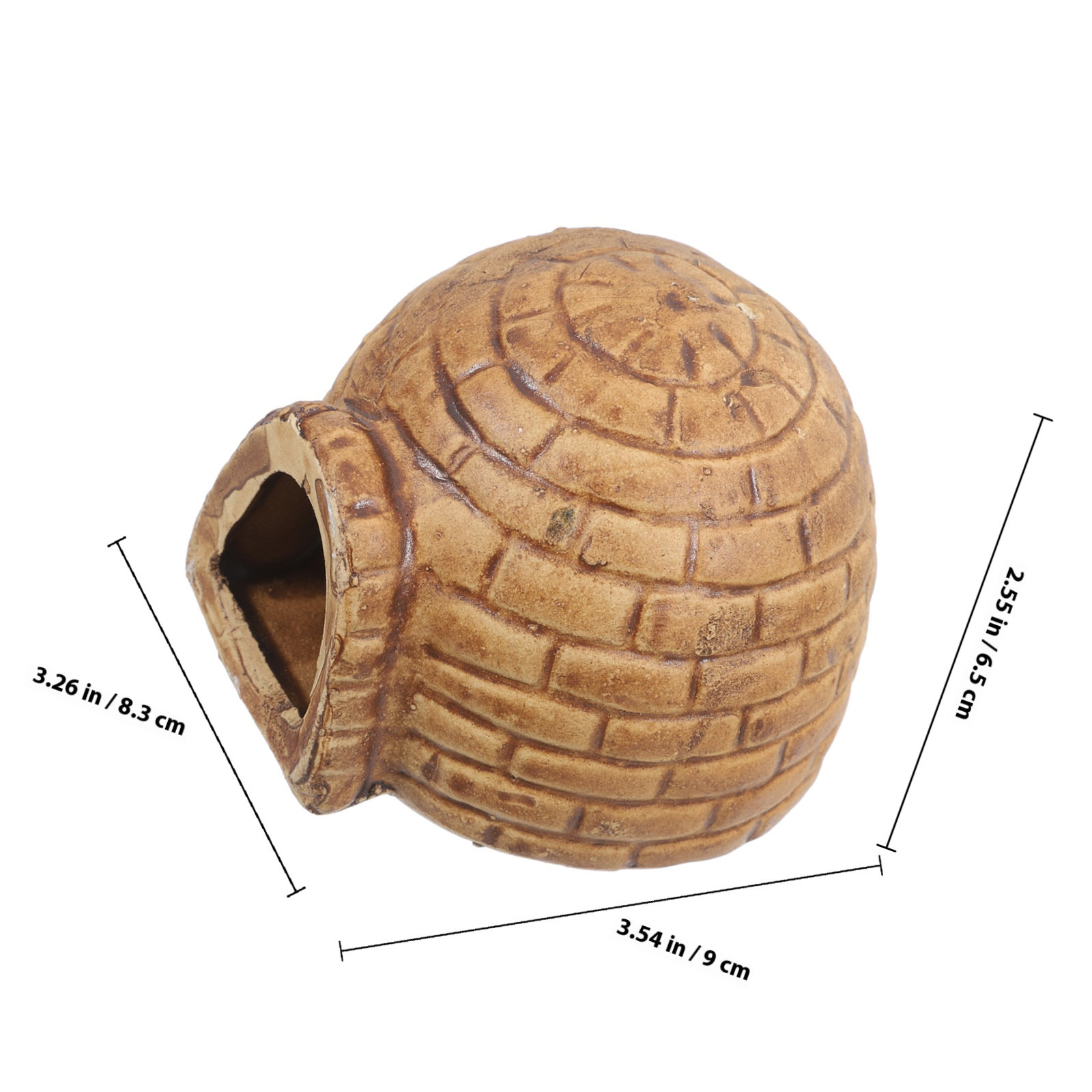 مخبأ سيراميك متين لأسماك البلي - مراجعة Hide Cave Ceramic وسعره