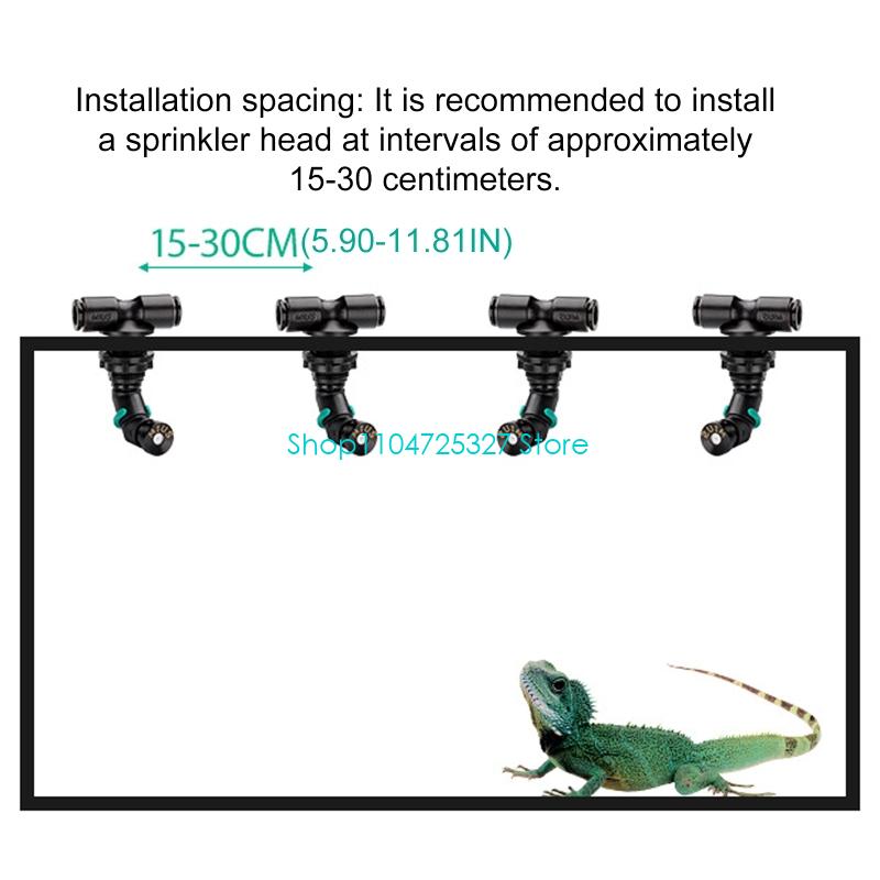 D8KF خزانات الغابات المطيرة فو - مراجعة Misting Nozzle Reptile وسعره